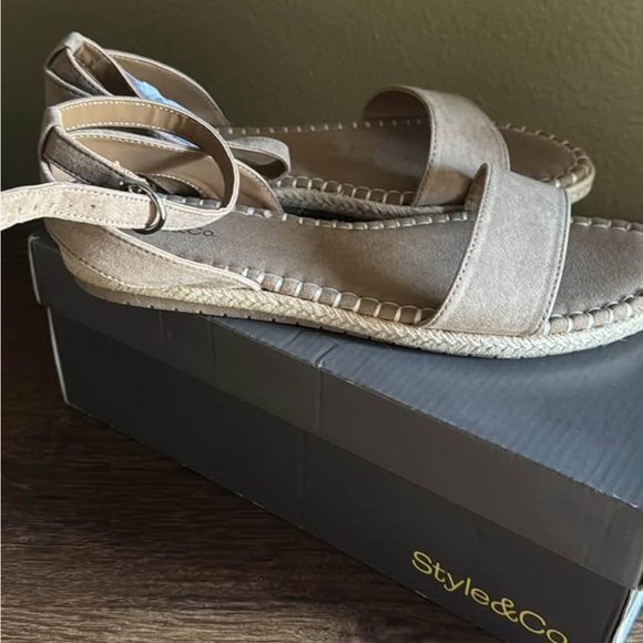 Style & Co. Tan Espadrille Sandals - Picture 5 of 5